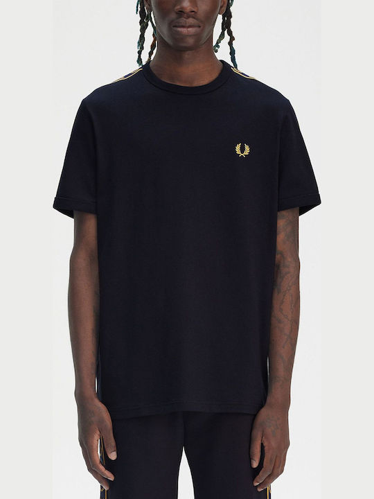 Fred Perry Ανδρικό T-shirt Contrast Tape Ringer M4613‑W75 Navy/Honeycomb