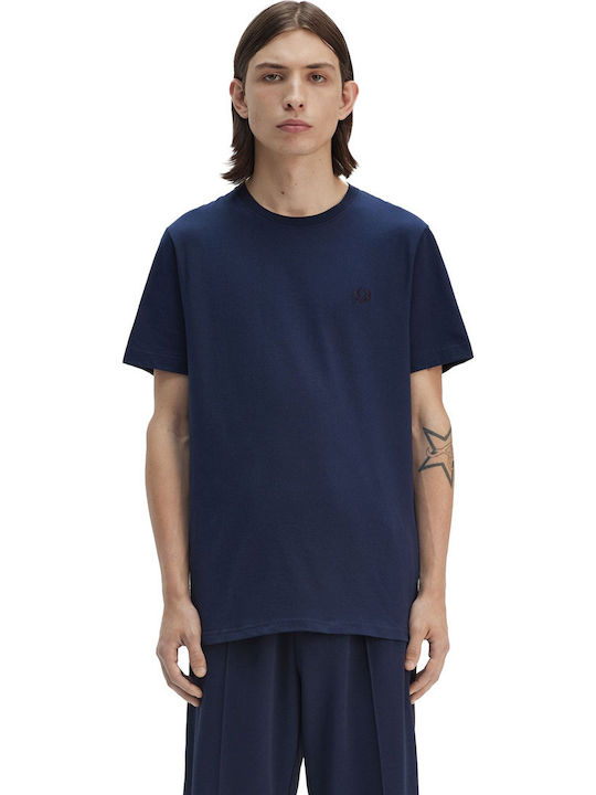 Fred Perry Ανδρικό T-shirt Crew Neck M1600-X86 Tennis Blue