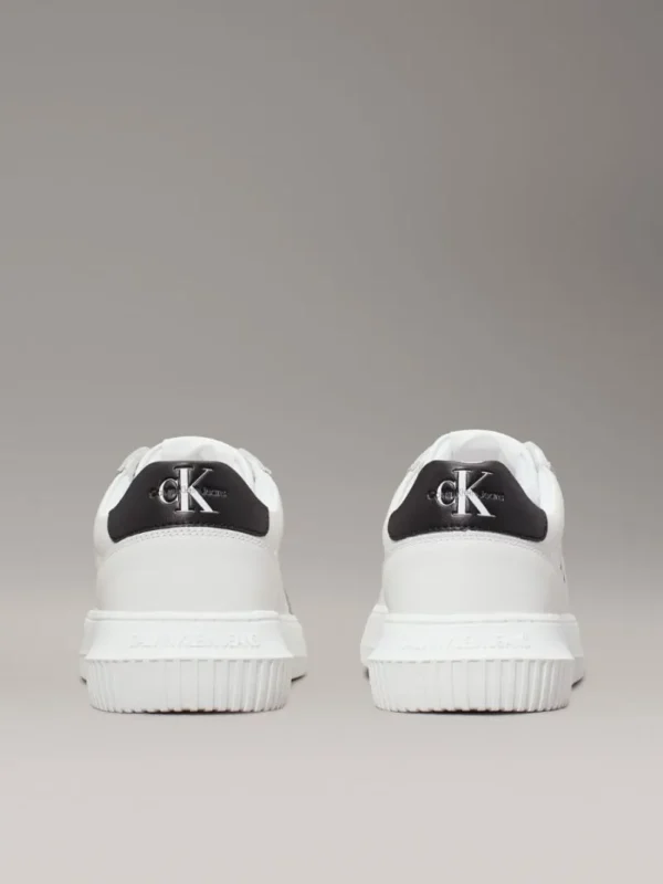 Calvin Klein Jeans Ανδρικό Παπούτσι Δερμάτινα Chunky Sneakers YM0YM00681 0LD White - Image 5