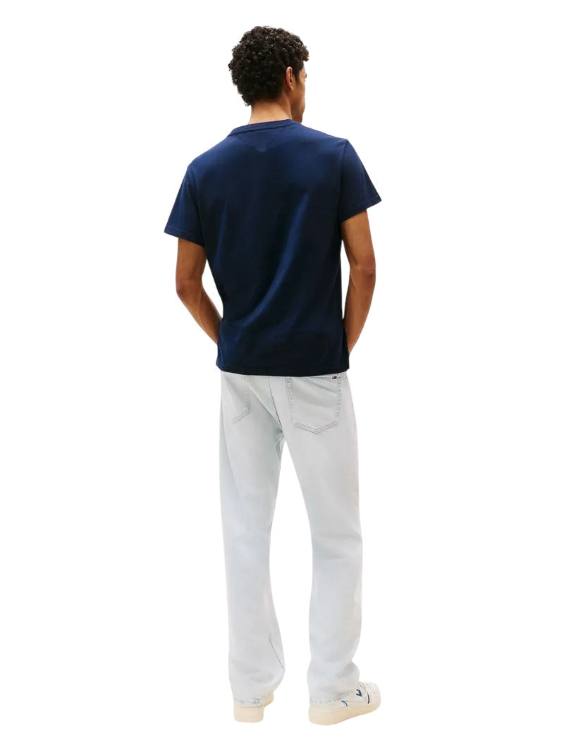 Tommy Hilfiger Ανδρικό T-shirt Tjm Slim Pop Color Flag Tee Ext DM0DM21577-C1G Dark Night Navy - Image 5