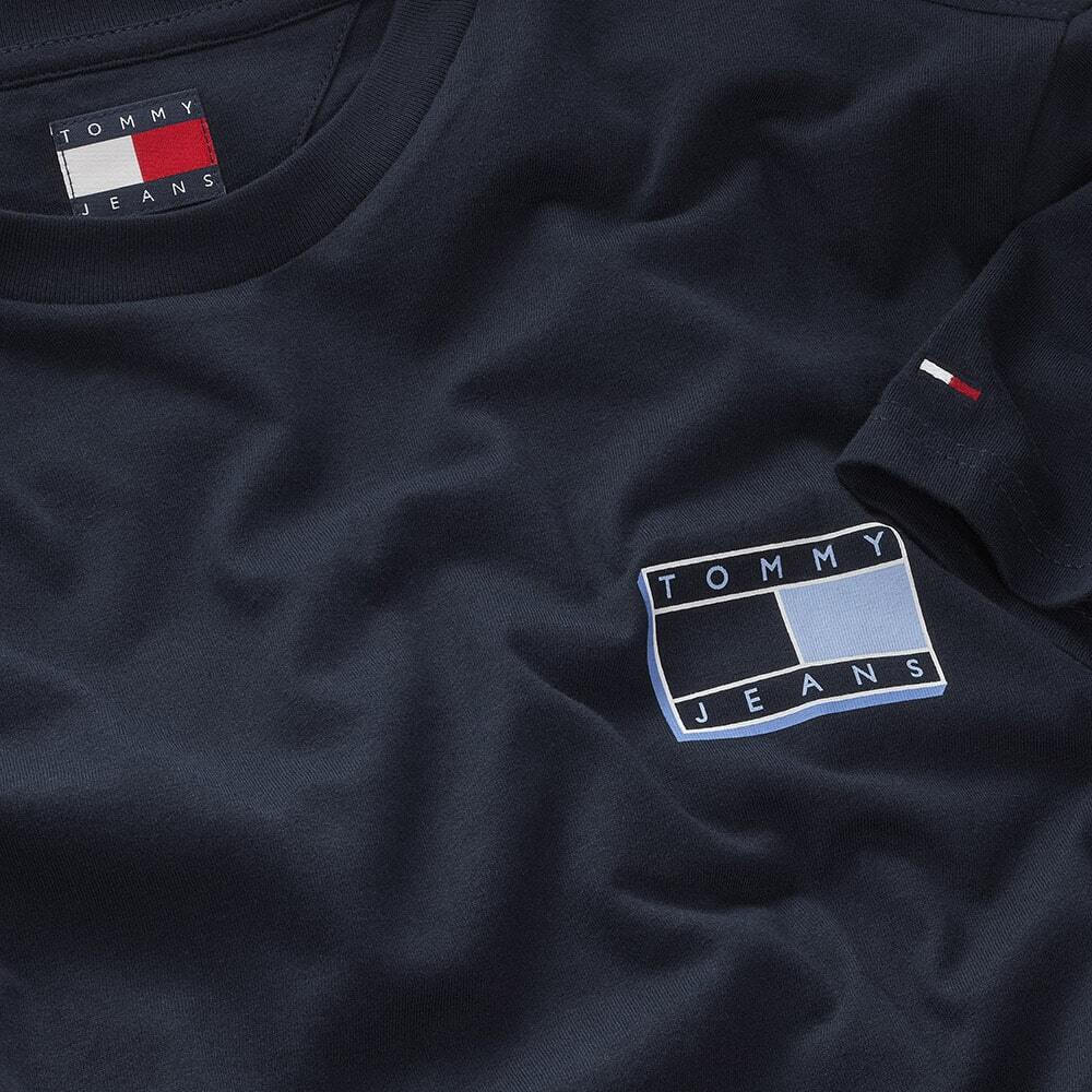 Tommy Hilfiger Ανδρικό T-shirt Tjm Slim Pop Color Flag Tee Ext DM0DM21577-C1G Dark Night Navy - Image 6