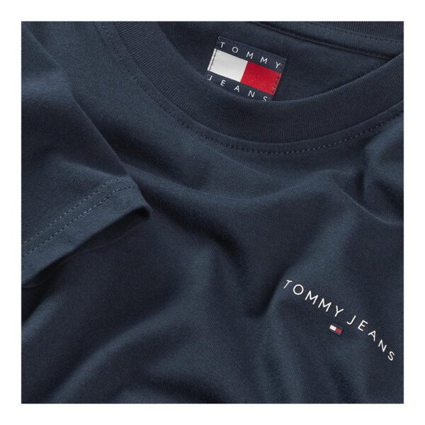 Tommy Hilfiger Ανδρικό Κοντομάνικο T-shirt Tjm Slim Linear Chest Tee Ext DM0DM21780-C1G Dark Night Navy - Image 4