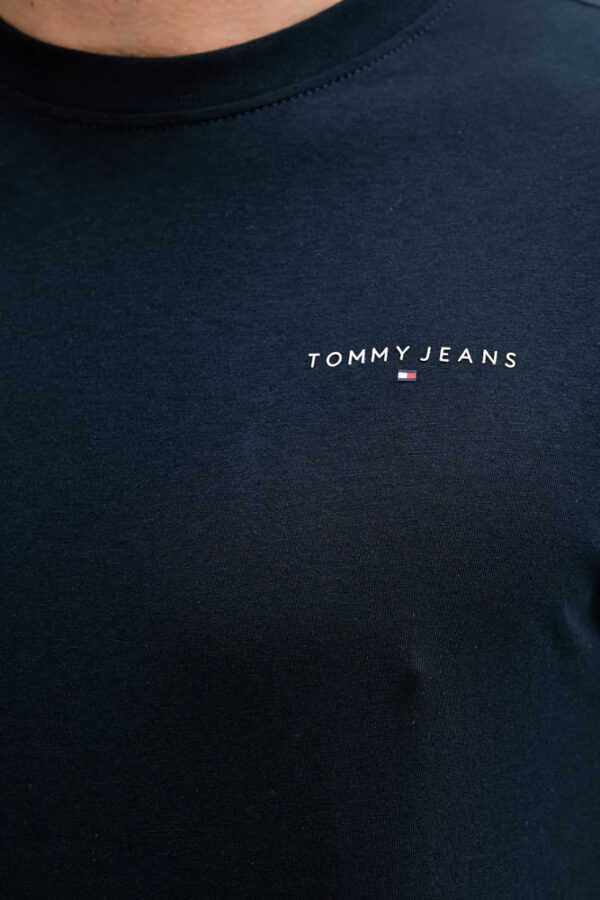 Tommy Hilfiger Ανδρικό Κοντομάνικο T-shirt Tjm Slim Linear Chest Tee Ext DM0DM21780-C1G Dark Night Navy - Image 5
