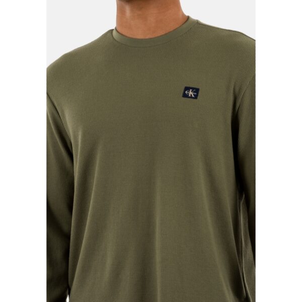 Calvin Klein Ανδρική Μακρυμάνικη Μπλούζα LV040EM217-LDY Dusty Olive - Image 2
