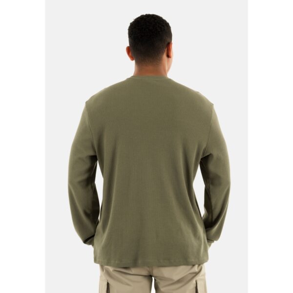 Calvin Klein Ανδρική Μακρυμάνικη Μπλούζα LV040EM217-LDY Dusty Olive - Image 3