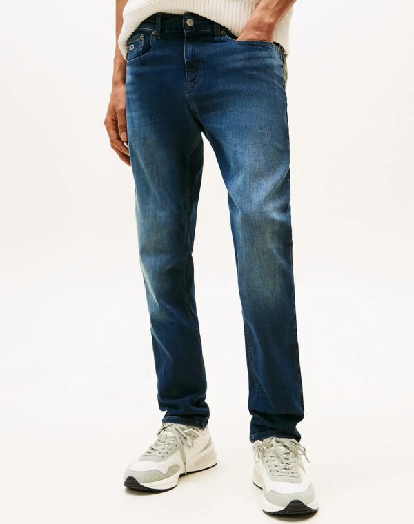 Tommy Hilfiger Ανδρικό Παντελόνι Τζιν Scanton Slim AI1264 DM0DM21899-1BK Denim Dark