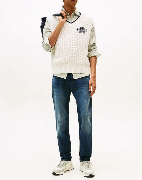 Tommy Hilfiger Ανδρικό Παντελόνι Τζιν Scanton Slim AI1264 DM0DM21899-1BK Denim Dark - Image 3