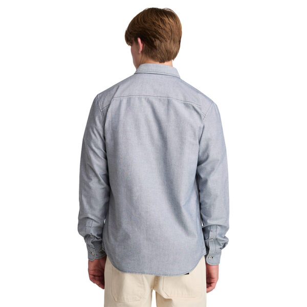 Timberland Ανδρικό Μακρυμάνικο Πουκάμισο Oxford Shirt TB0A6GPN-B68 Gray - Image 2