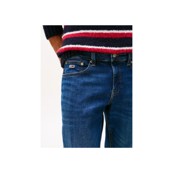 Tommy Hilfiger Ανδρικό Παντελόνι Τζιν Scanton Slim Ai0255 DM0DM21890-1BK Denim Dark - Image 2