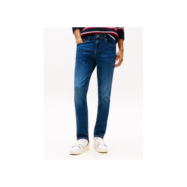 Tommy Hilfiger Ανδρικό Παντελόνι Τζιν Scanton Slim Ai0255 DM0DM21890-1BK Denim Dark - Image 4