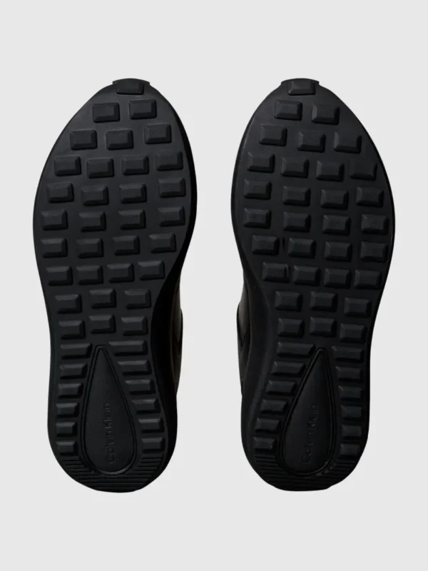 Calvin Klein Ανδρικά Παπούτσια Sneakers City Runner Laceup Tape Lth HM0HM01957-0GJ Triple Black - Image 4
