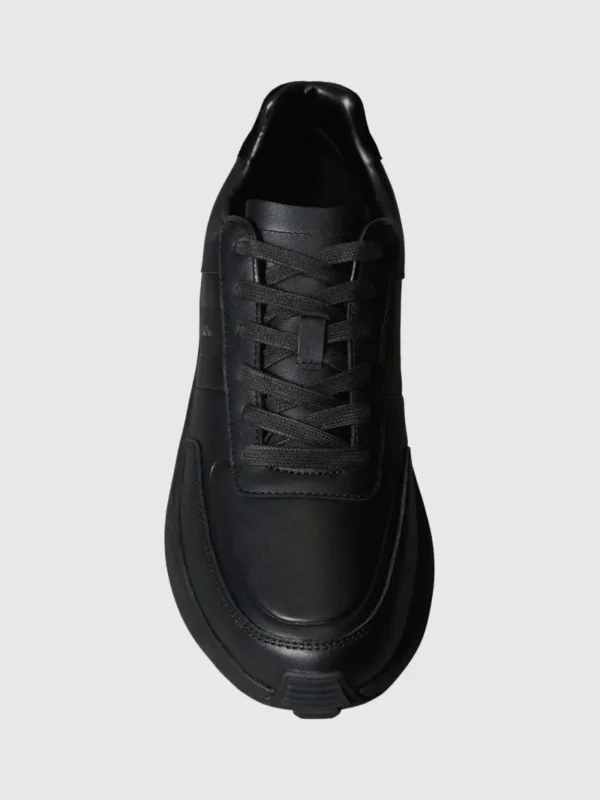 Calvin Klein Ανδρικά Παπούτσια Sneakers City Runner Laceup Tape Lth HM0HM01957-0GJ Triple Black - Image 3