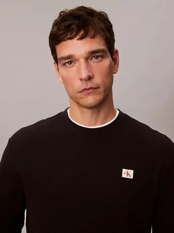 Calvin Klein Ανδρική Μακρυμάνικη Μπλούζα LV040EM217-UB1 Black - Image 4