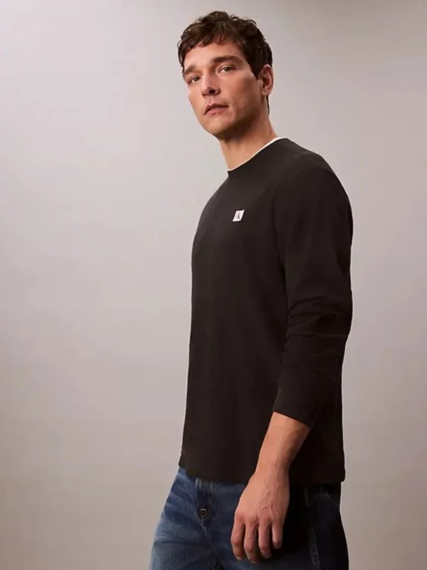 Calvin Klein Ανδρική Μακρυμάνικη Μπλούζα LV040EM217-UB1 Black - Image 5