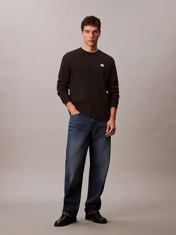 Calvin Klein Ανδρική Μακρυμάνικη Μπλούζα LV040EM217-UB1 Black - Image 2