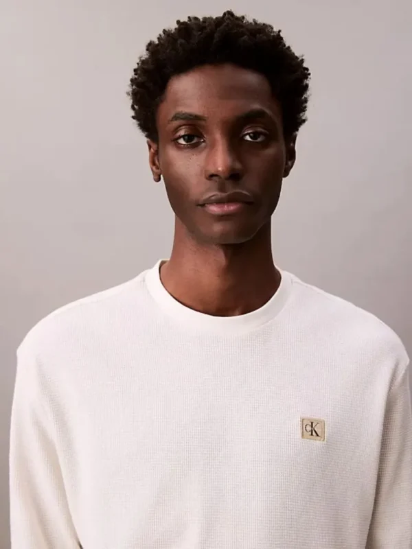 Calvin Klein Ανδρική Μακρυμάνικη Μπλούζα LV040EM217-YAS Tofu
