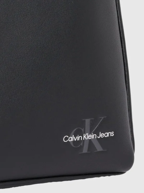 Calvin Klein Τσάντα Ανδρική Χιαστή Mono Logo Reporter 18 LV04G3014G-UB1 Black - Image 4
