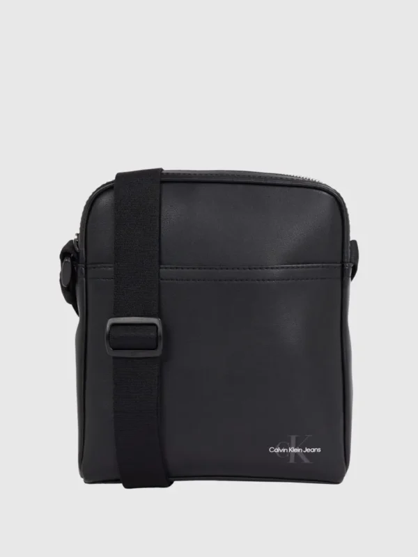 Calvin Klein Τσάντα Ανδρική Χιαστή Mono Logo Reporter 18 LV04G3014G-UB1 Black