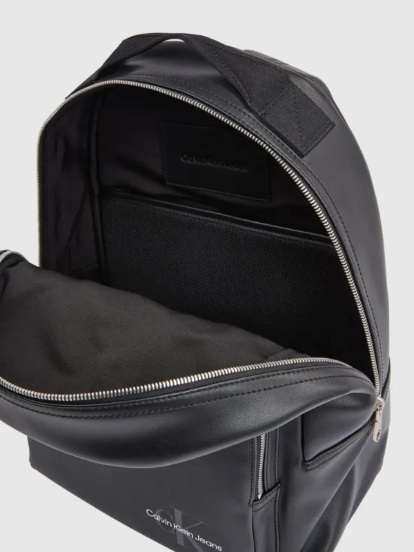 Calvin Klein Jeans Τσάντα Πλάτης Ανδρική Backpack Mono Logo Backpack 40 LV04G3042G-UB1 Black - Image 3