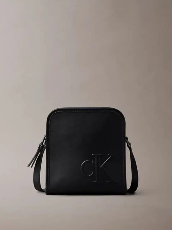 Calvin Klein Τσάντα Ανδρική Χιαστή Sculpted Impression Reported 18 LV04G3157G-UB1 Black
