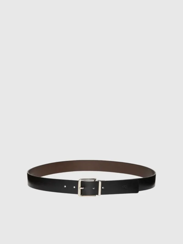 Calvin Klein Ανδρική Ζώνη Casual Pin Buckle 35MM Adj/Rev LV04G7024G-R2F Black/Delicioso/Pewter