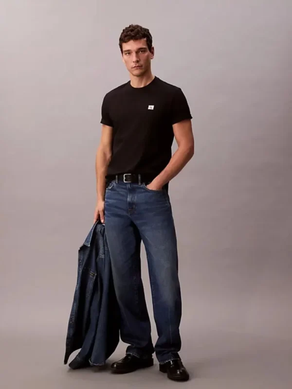 Calvin Klein Ανδρική Κοντομάνικη Μπλούζα T-shirt LV04RC272G-UB1 Black - Image 3
