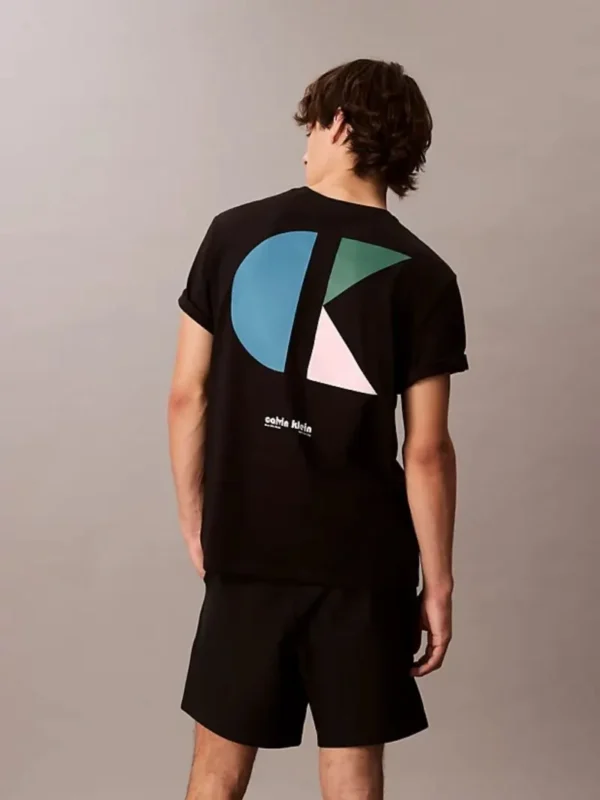 Calvin Klein Ανδρική Κοντομάνικη Μπλούζα T-shirt LV04RC827G-UB1 Black - Image 3