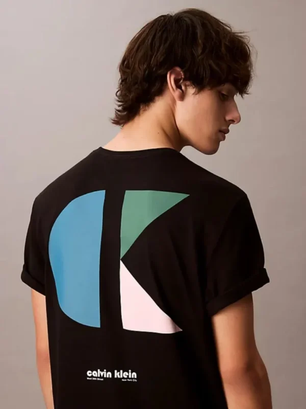 Calvin Klein Ανδρική Κοντομάνικη Μπλούζα T-shirt LV04RC827G-UB1 Black - Image 6
