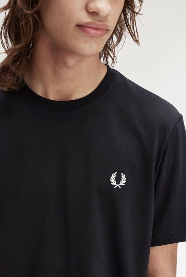 Fred Perry Ανδρική Κοντομάνικη Μπλούζα Bold Branding T-shirt M1303-102 Black - Image 5