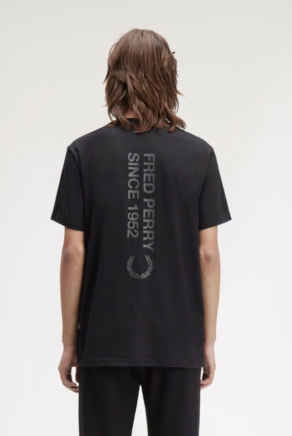 Fred Perry Ανδρική Κοντομάνικη Μπλούζα Bold Branding T-shirt M1303-102 Black - Image 2