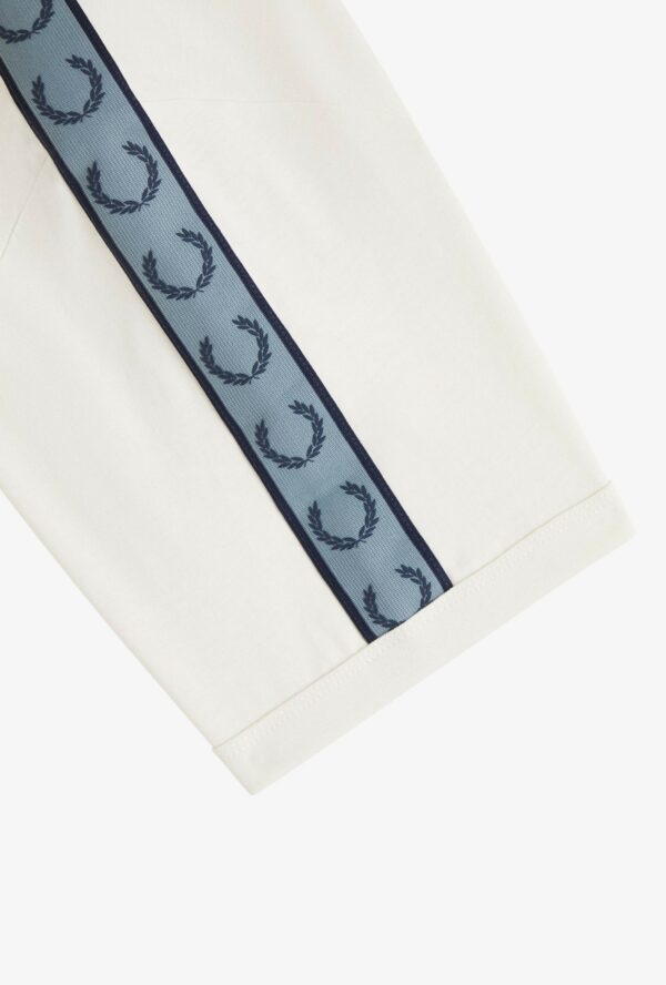 Fred Perry Ανδρική Κοντομάνικη Μπλούζα Contrast Tape Ringer T-shirt M4613-729 Ecru/Navy - Image 3