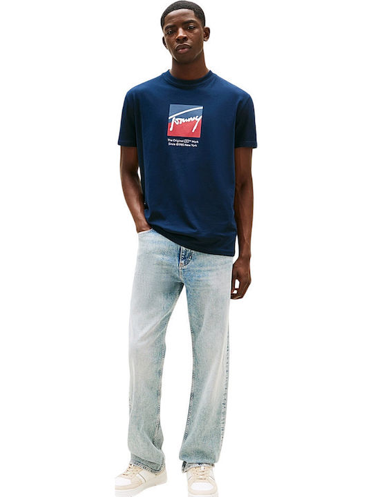 Tommy Hilfiger Ανδρικό T-Shirt Tjm Reg Rwb Dna Tee DM0DM21940-C1G Dark Night Navy - Image 2