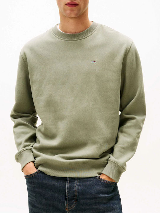 Tommy Hilfiger Ανδρικό Φούτερ TJM REG S FLAG CREW DM0DM20741- M1L Utility Sage