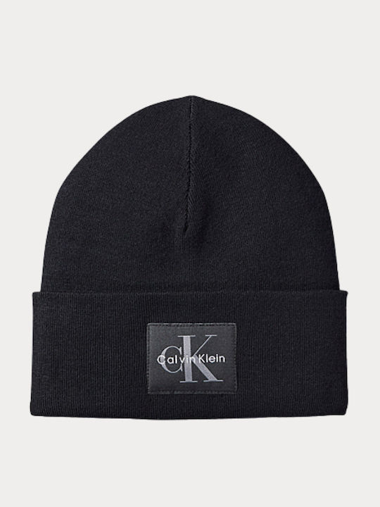 Calvin Klein Ανδρικός Σκούφος Monologo Patch Beanie LV04D8088G-UB1 Black