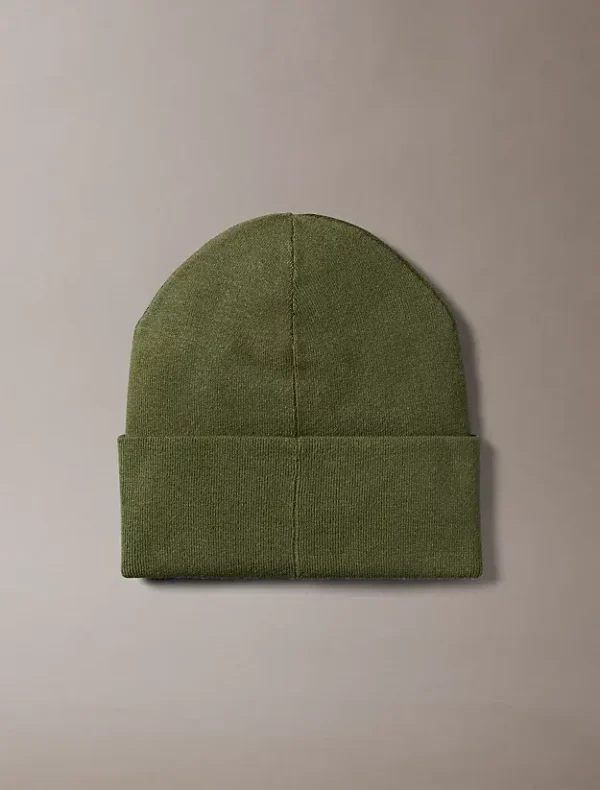 Calvin Klein Ανδρικός Σκούφος Monologo Patch Beanie LV04D8088G-LLP Thyme - Image 2