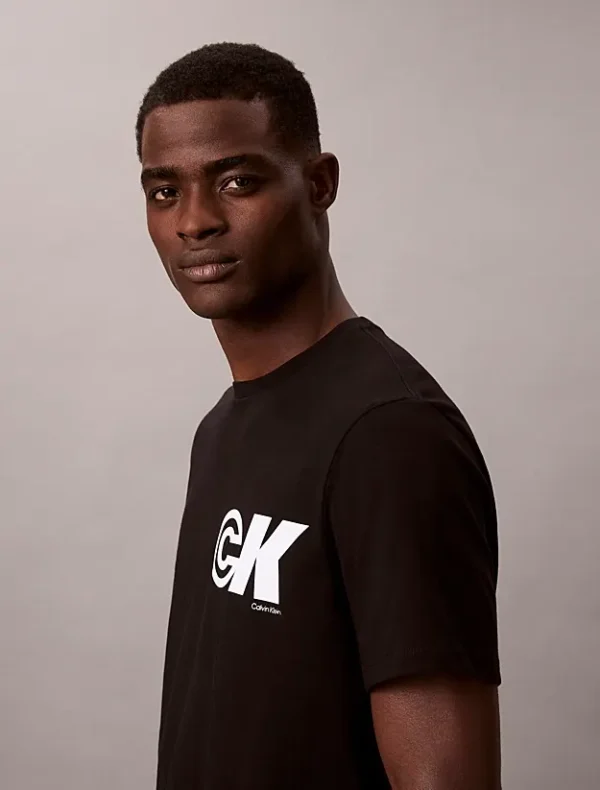 Calvin Klein Ανδρική Κοντομάνικη Μπλούζα T-shirt LV04RC835G-UB1 Black - Image 4