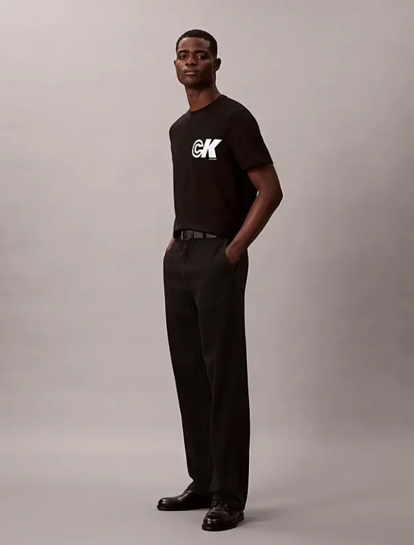 Calvin Klein Ανδρική Κοντομάνικη Μπλούζα T-shirt LV04RC835G-UB1 Black - Image 2