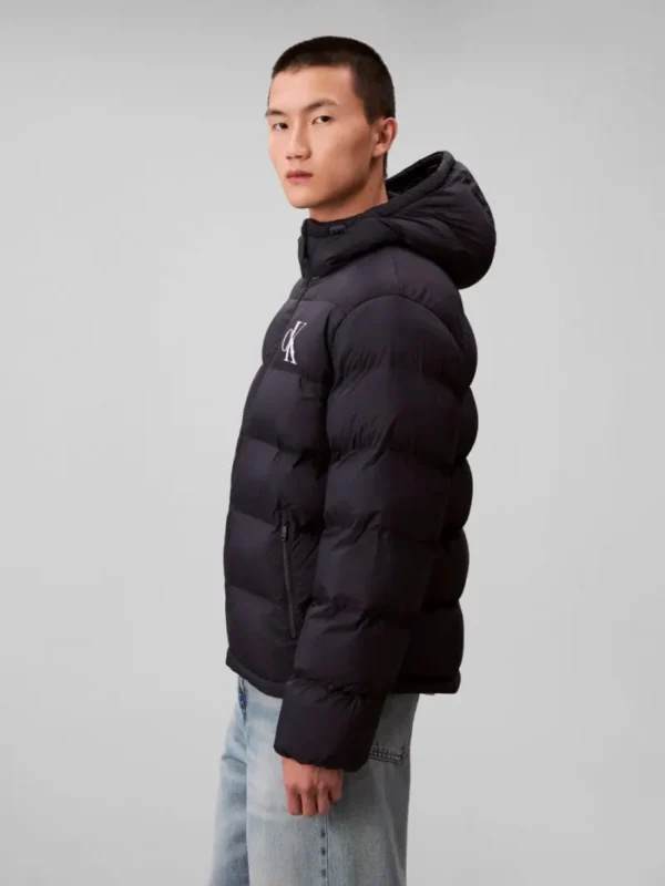 Calvin Klein Ανδρικό Μπουφάν Φουσκωτό Με Μονόγραμμα LV04RD528G-CEF Dark Sapphire - Image 4
