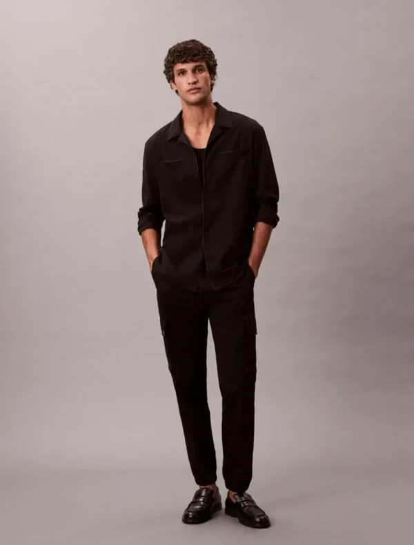 Calvin Klein Ανδρικό Παντελόνι Cargo LV04RD608G-UB1 Black