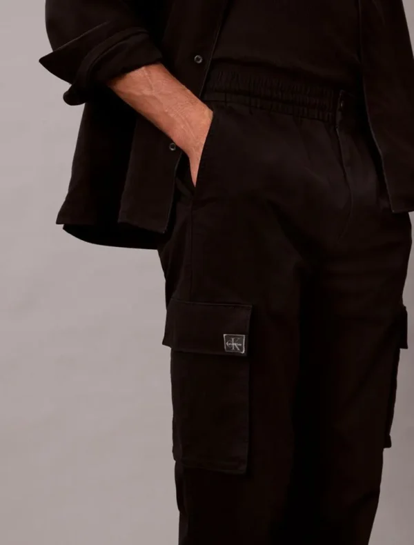 Calvin Klein Ανδρικό Παντελόνι Cargo LV04RD608G-UB1 Black - Image 3