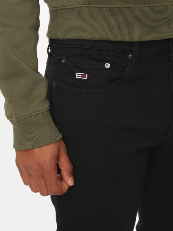Tommy Hilfiger Ανδρικό Παντελόνι Τζιν Scanton Slim DH4288 DM0DM20707-1BZ Denim Black - Image 4