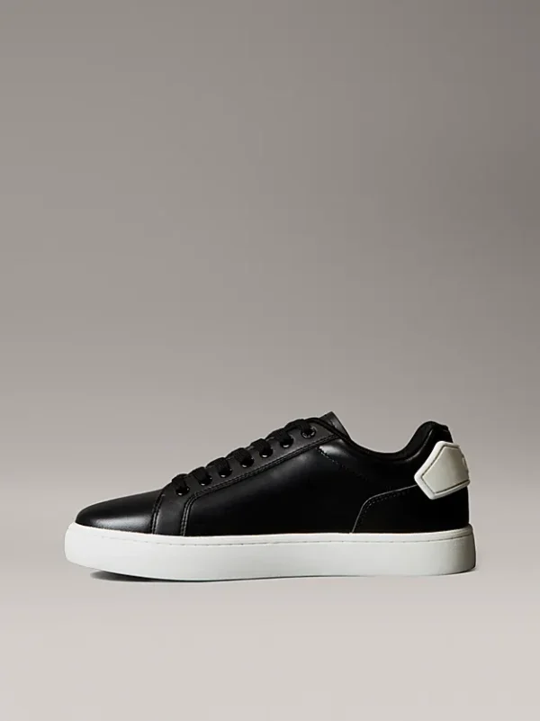 Calvin Klein Ανδρικά Δερμάτινα Sneakers Classic Cupsole Ru Patch Lth YM0YM01297-0QM Black - Image 5