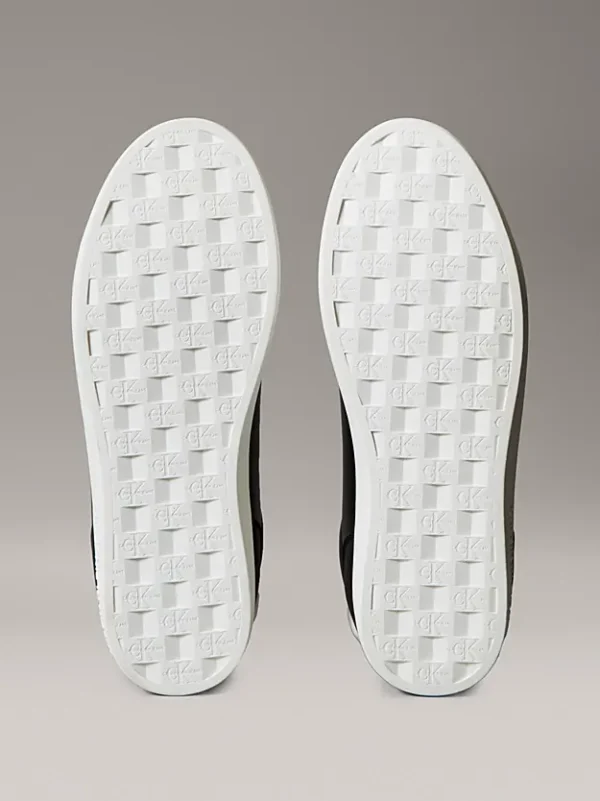 Calvin Klein Ανδρικά Δερμάτινα Sneakers Classic Cupsole Ru Patch Lth YM0YM01297-0QM Black - Image 6