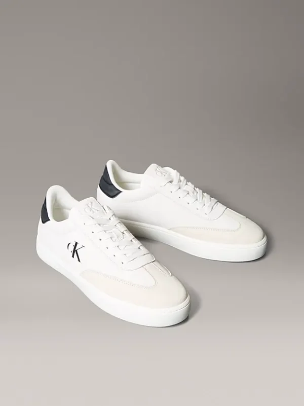Calvin Klein Ανδρικά Σουέτ Sneakers Classic Cupsole Mg Su YM0YM01300-01W White - Image 2