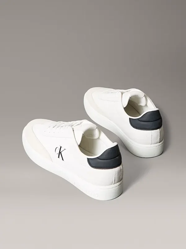 Calvin Klein Ανδρικά Σουέτ Sneakers Classic Cupsole Mg Su YM0YM01300-01W White - Image 3