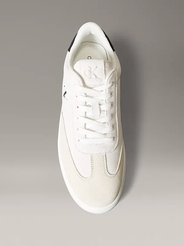 Calvin Klein Ανδρικά Σουέτ Sneakers Classic Cupsole Mg Su YM0YM01300-01W White - Image 4