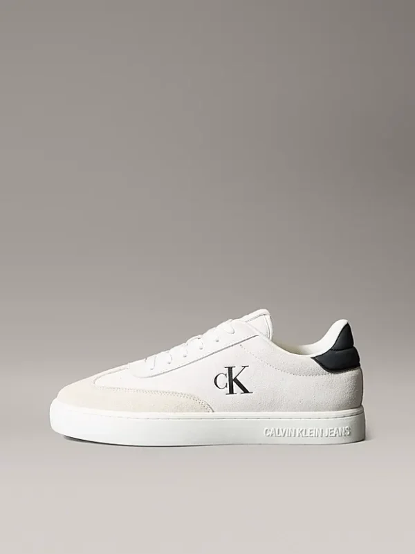 Calvin Klein Ανδρικά Σουέτ Sneakers Classic Cupsole Mg Su YM0YM01300-01W White - Image 5