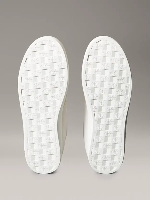 Calvin Klein Ανδρικά Σουέτ Sneakers Classic Cupsole Mg Su YM0YM01300-01W White - Image 6