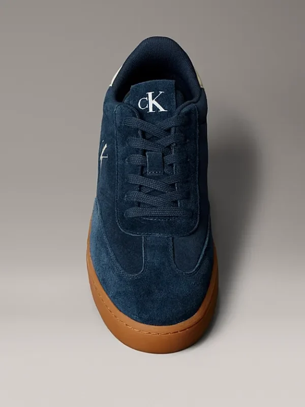 Calvin Klein Ανδρικά Σουέτ Sneakers Classic Cupsole Mg Su YM0YM01300-DW4 Blue - Image 4