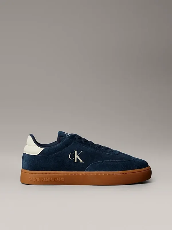 Calvin Klein Ανδρικά Σουέτ Sneakers Classic Cupsole Mg Su YM0YM01300-DW4 Blue